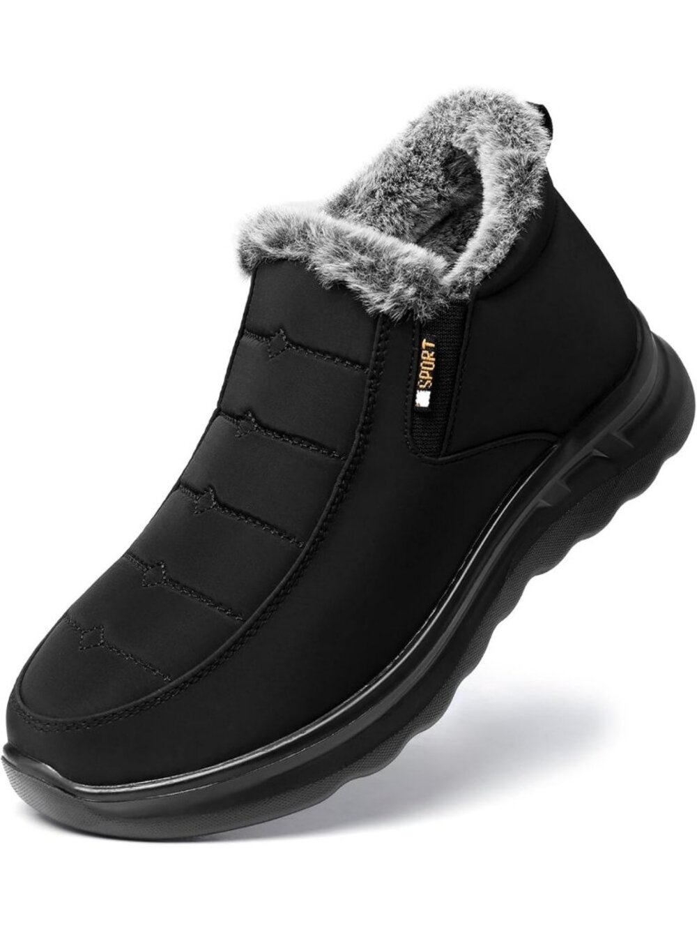 Cozy Women's Winter Snow Boots | Warm Fur Lined Slip-On Ankle Booties